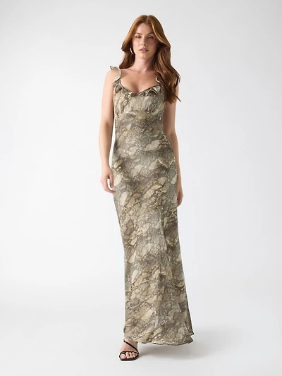 Printed long dress