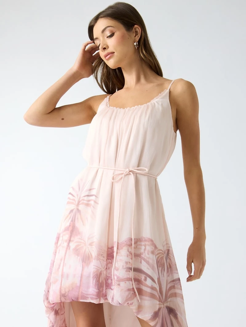 Asymmetric maxi dress