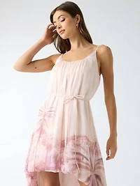 Asymmetric maxi dress