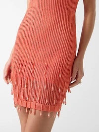 Crocheted mini dress