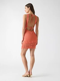 Crocheted mini dress