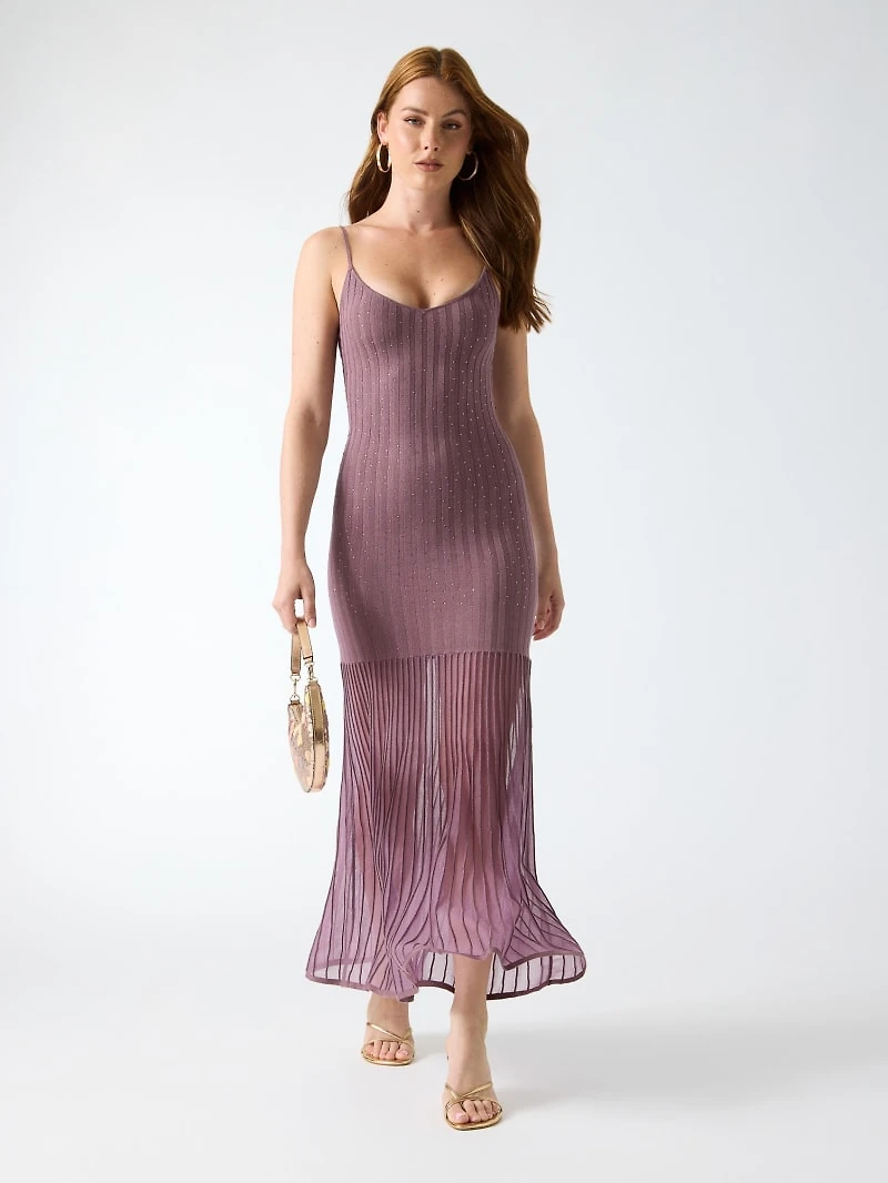 Ribbed long dress