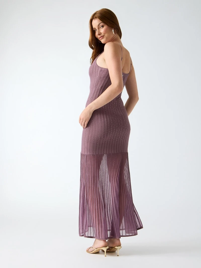 Ribbed long dress
