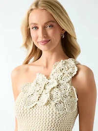 Crochet flowers dress
