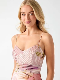 Volant long dress