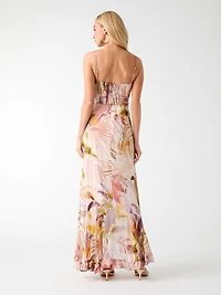 Volant long dress