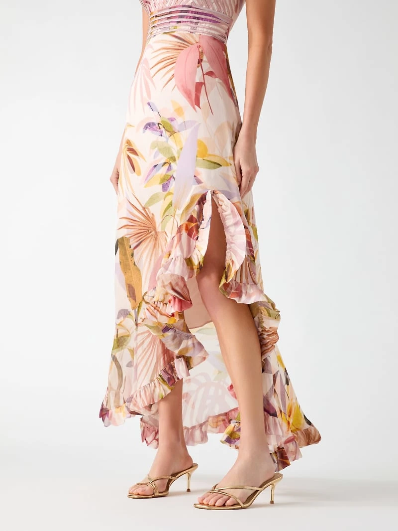 Volant long dress