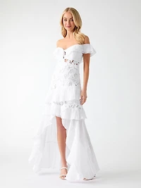 Off shoulder lace dress