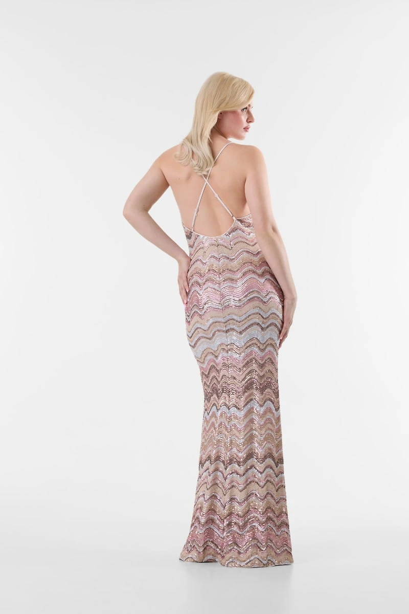 Sequins long dress