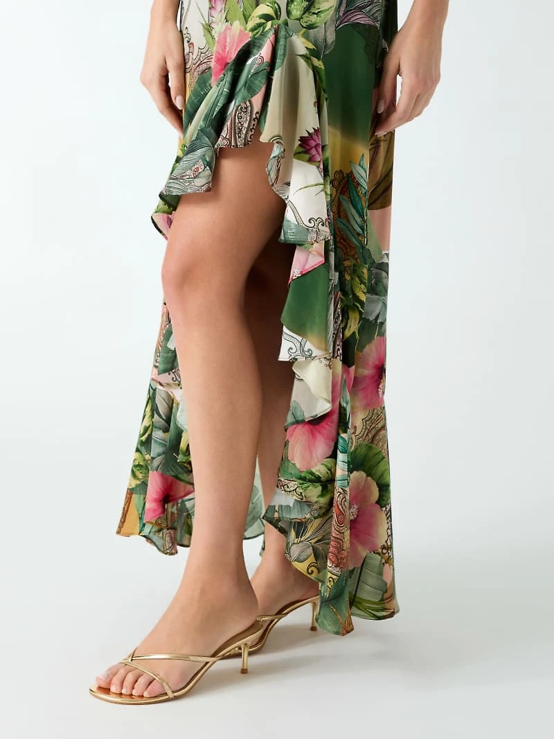 Printed long dress