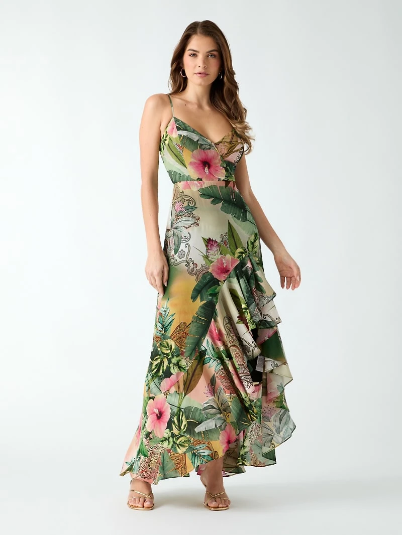 Printed long dress