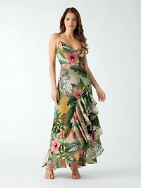 Printed long dress