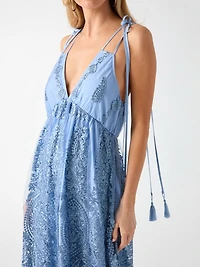 Embroidered maxi dress