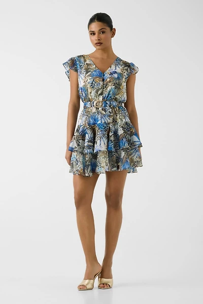 Printed mini dress