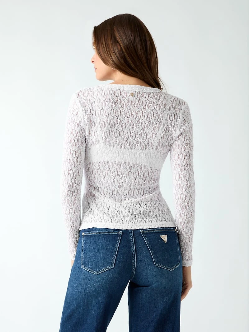 Lace knit top