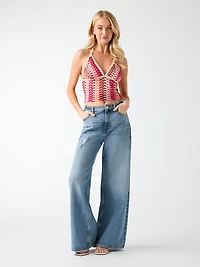 Knitted crooped top
