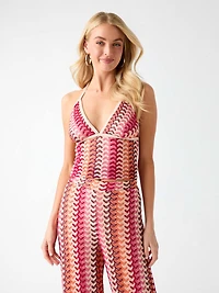 Knitted crooped top
