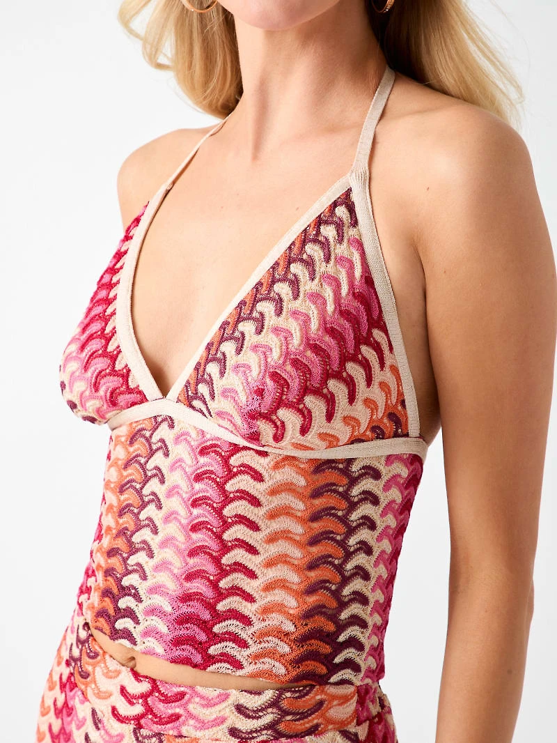 Knitted crooped top