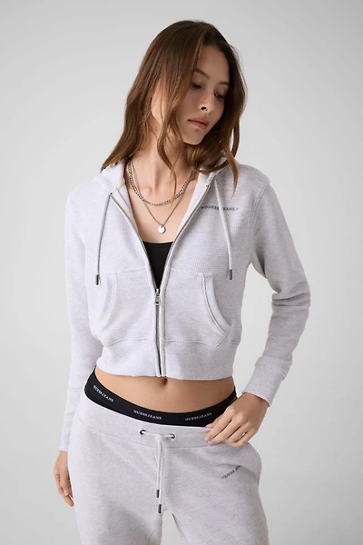 Cotton waffle sweatshirt