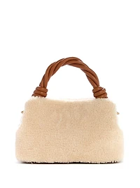 Shaida Shearling Top-Handle Crossbody