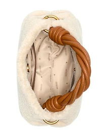 Shaida Shearling Top-Handle Crossbody