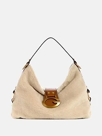 Camden Shearling Shoulder Bag