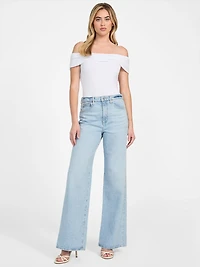Wide Leg Denim Jeans