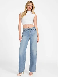 Eco High-Rise Straight Denim Jeans