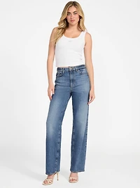 Eco High-Rise Straight Denim Jeans