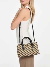 Simona Straw Small Satchel