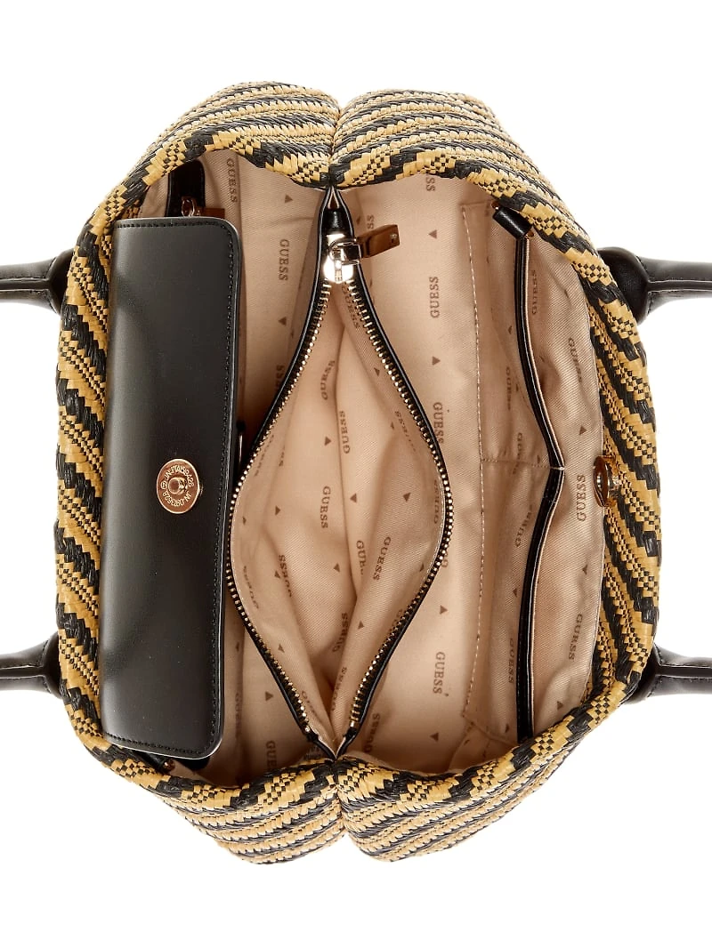 Simona Straw Small Satchel