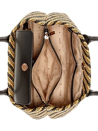 Simona Straw Small Satchel