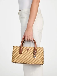 Simona Straw Small Satchel