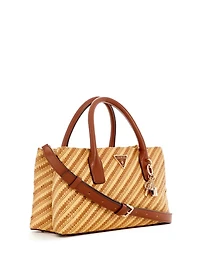Simona Straw Small Satchel