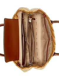 Simona Straw Small Satchel