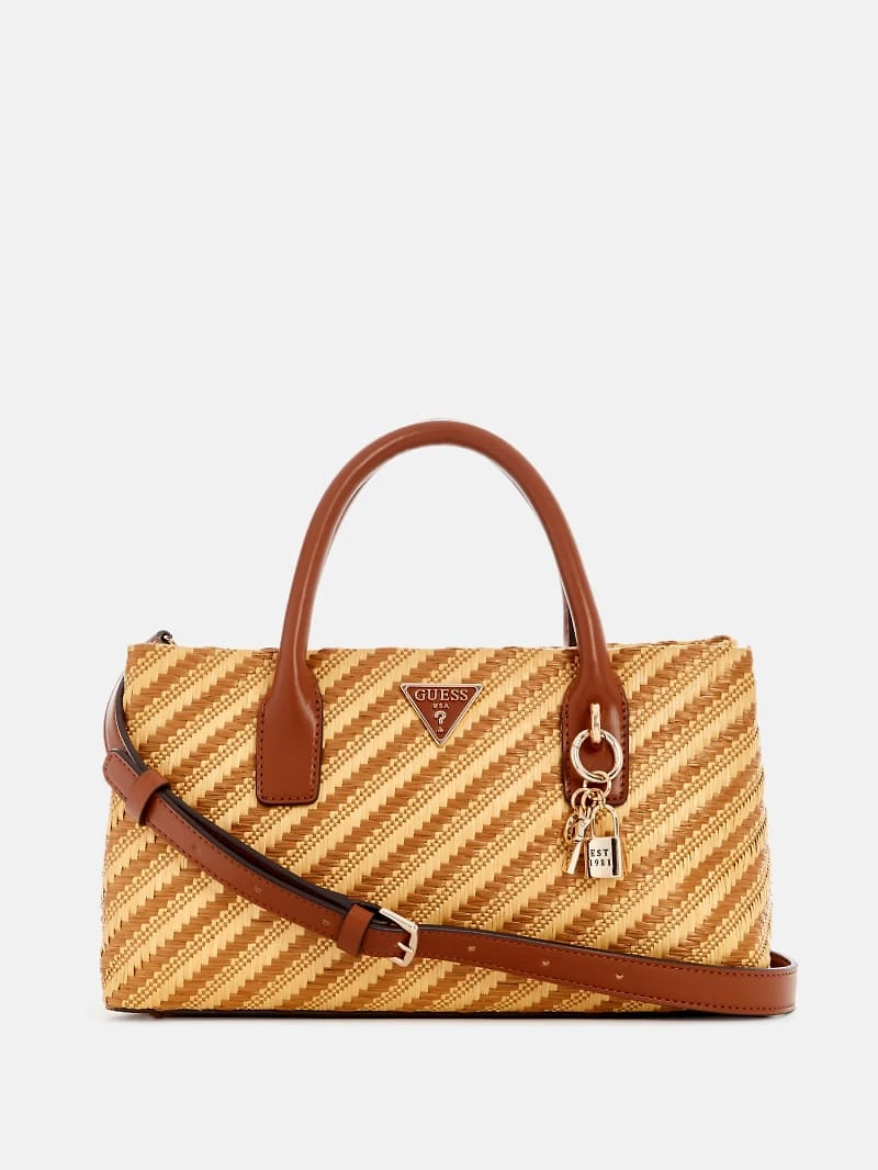 Simona Straw Small Satchel