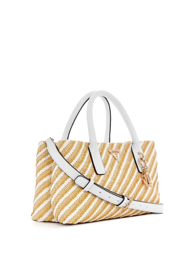 Simona Straw Small Satchel