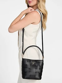 Maylee Woven Bucket Bag