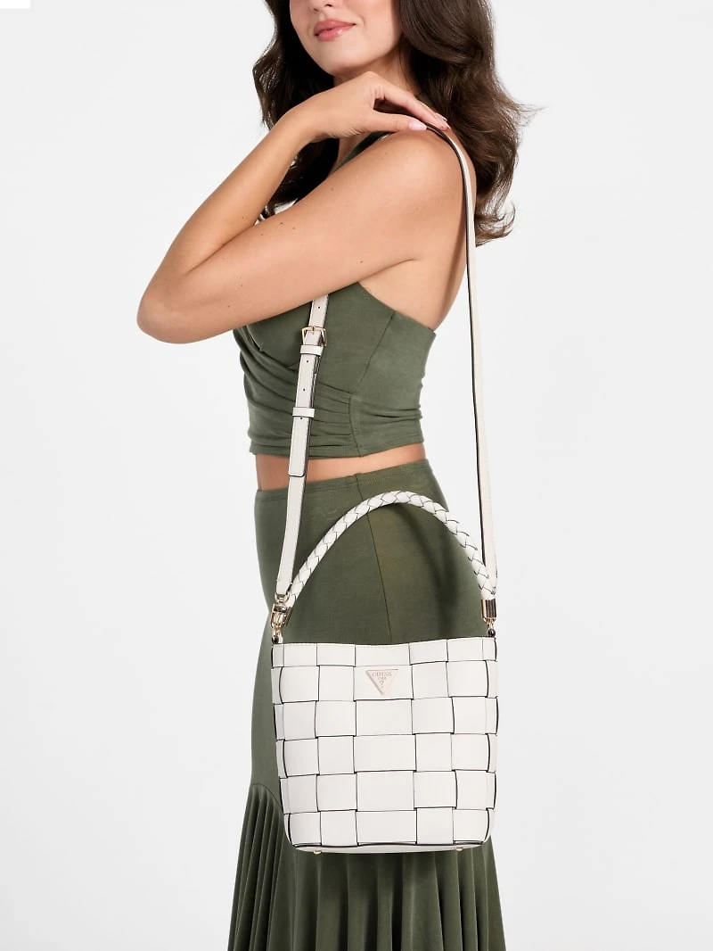 Maylee Woven Bucket Bag