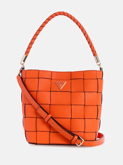 Maylee Woven Bucket Bag