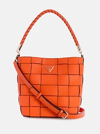 Maylee Woven Bucket Bag