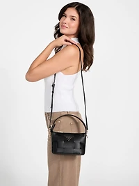 Maylee Woven Mini Hobo Bag