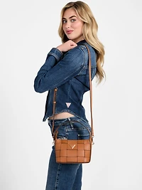 Maylee Woven Mini Hobo Bag