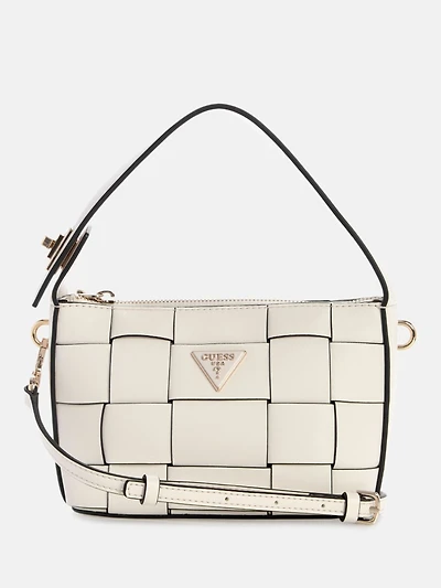 Maylee Woven Mini Hobo Bag