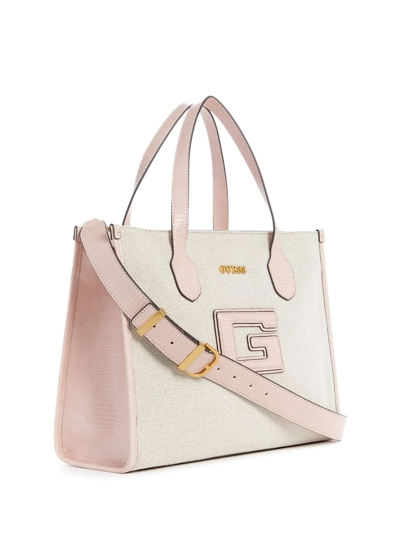 G Status Snake-Embossed Tote