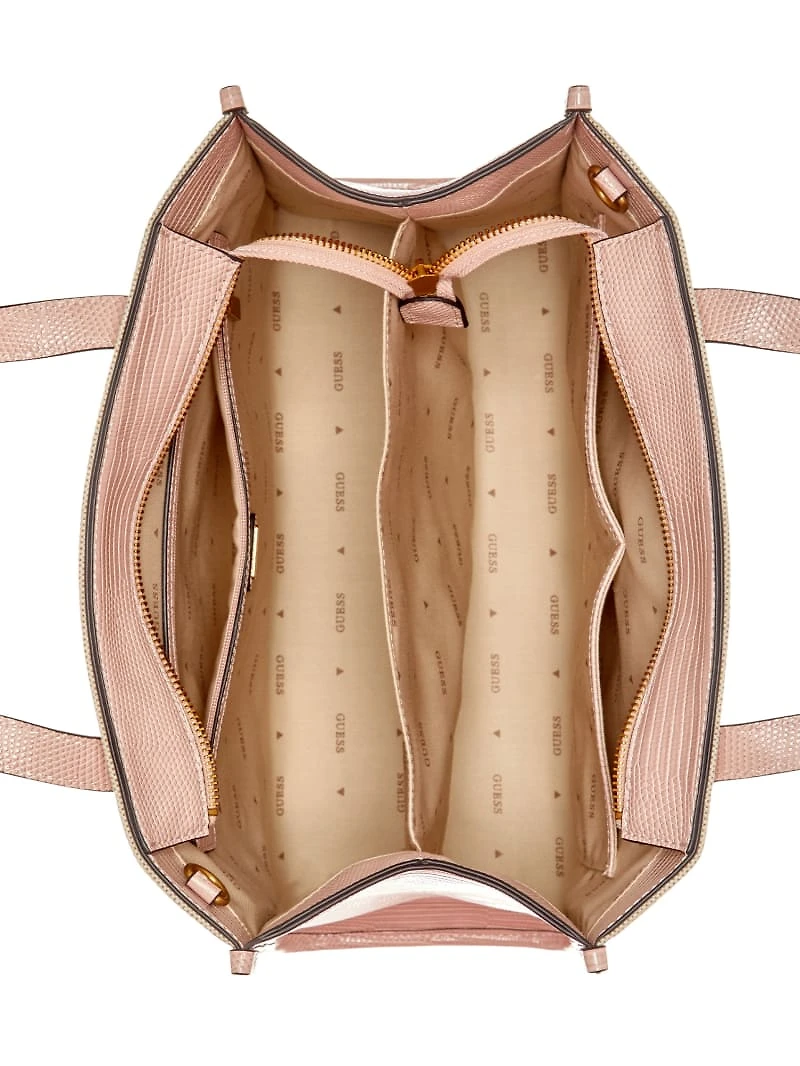 G Status Snake-Embossed Tote