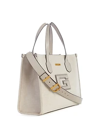 G Status Snake-Embossed Tote