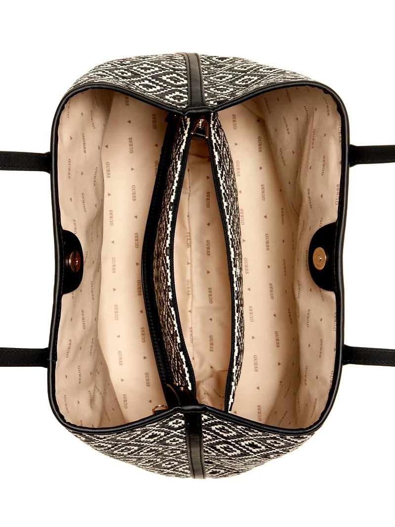 Vikky Straw Tote Set