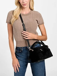 Shaida Faux-Fur Top-Handle Crossbody