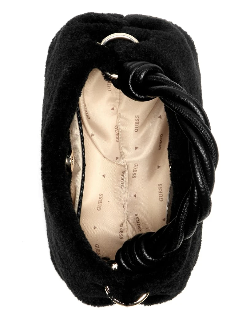 Shaida Faux-Fur Top-Handle Crossbody